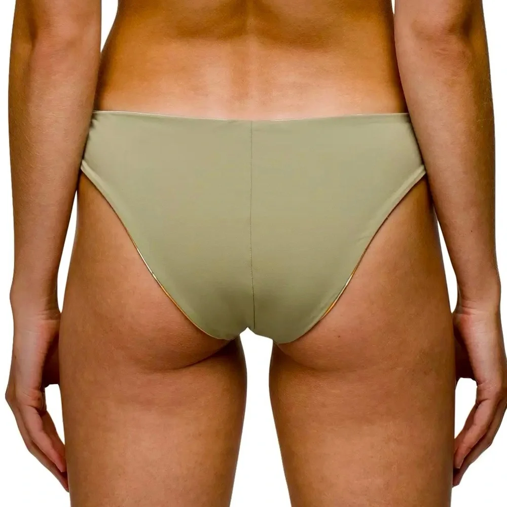 Prana Gemma Reversible Swim Bottom Waves Multicolor Bikini Bottom Size M